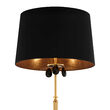 Lampadar modern alama cristale abajur negru 3xE27/60W Egida 1800 Jupiter